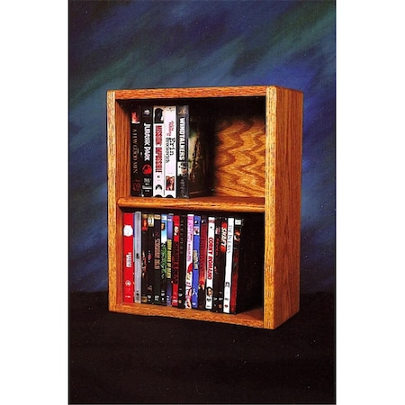 Wood Shed Solid Oak desktop or shelf DVD- VHS Cabinet 210-1 W